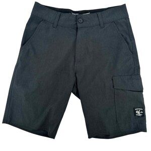 Vans Vanphibian Mens Hybrid Cargo Shorts Size 28 Black Quick Dry